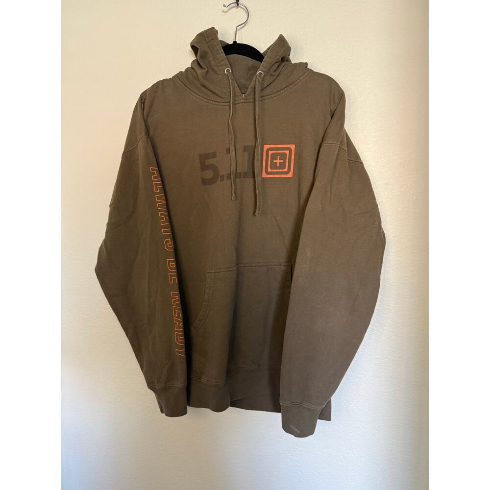 5.11 Tactical Men’s OD Green Ranger Green Hoodie with Kangaroo Pocket, XL